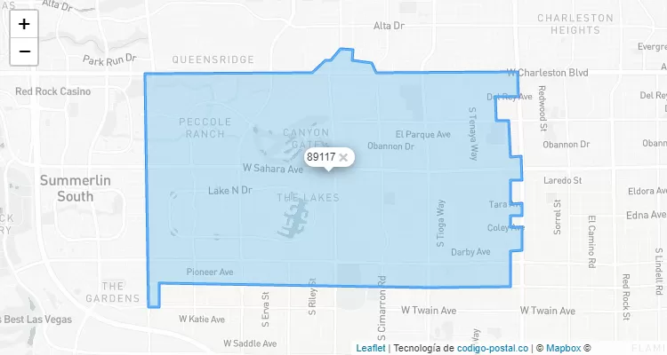 89117 ZIP Code - United States