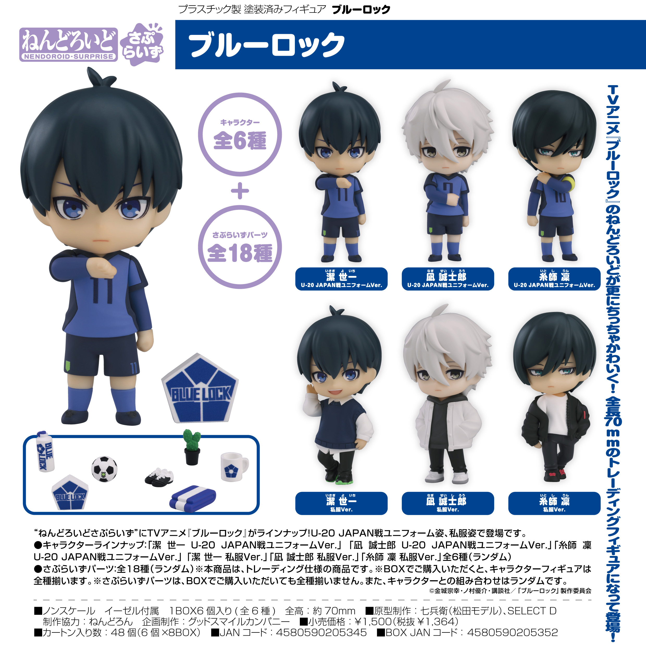 ブルーロック_ねんどろいどさぷらいず ブルーロック【BOX／6個入り