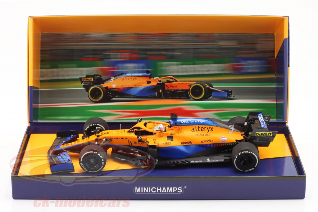 Minichamps 1:18 D. Ricciardo McLaren MCL35M #3 Winner Italian GP