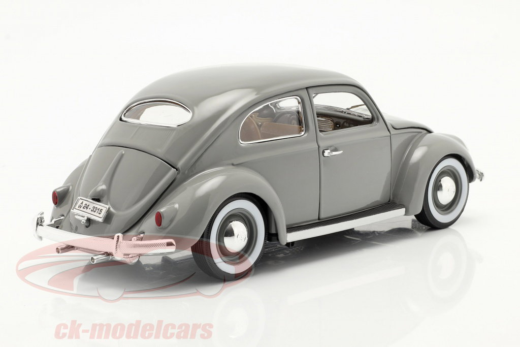 Bburago 1:18 Volkswagen VW beetle year 1955 grey 18-12029G model