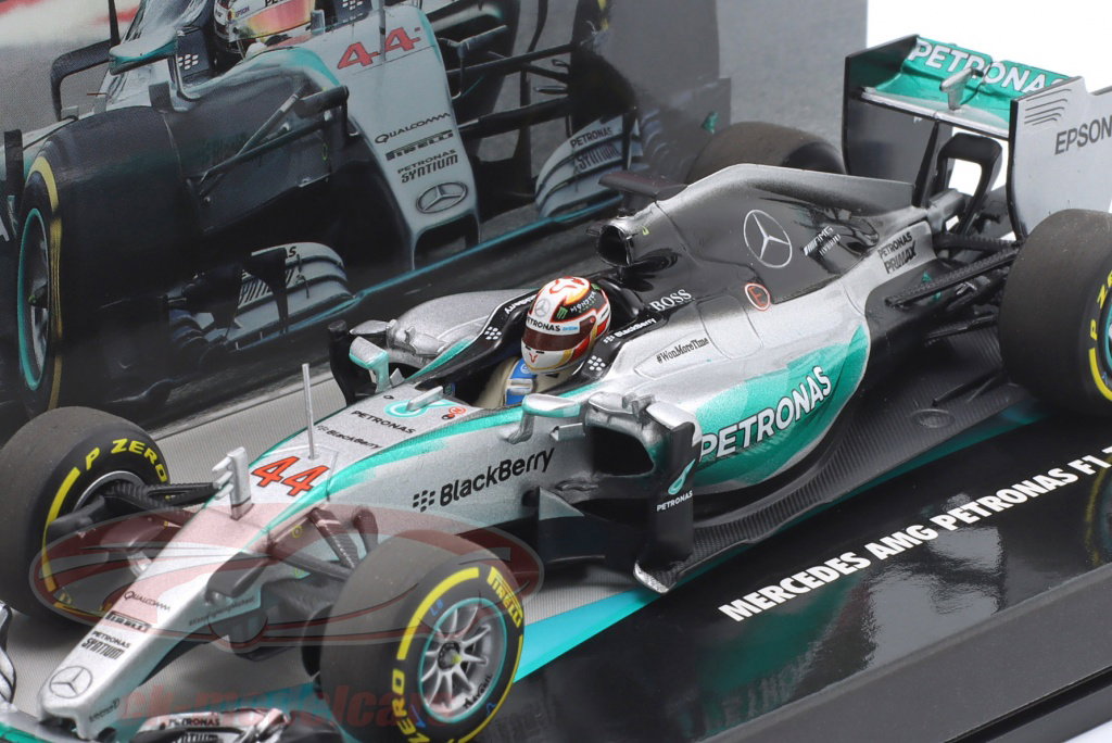 Minichamps 1:43 L. Hamilton Mercedes F1 W06 #44 Winner USA GP