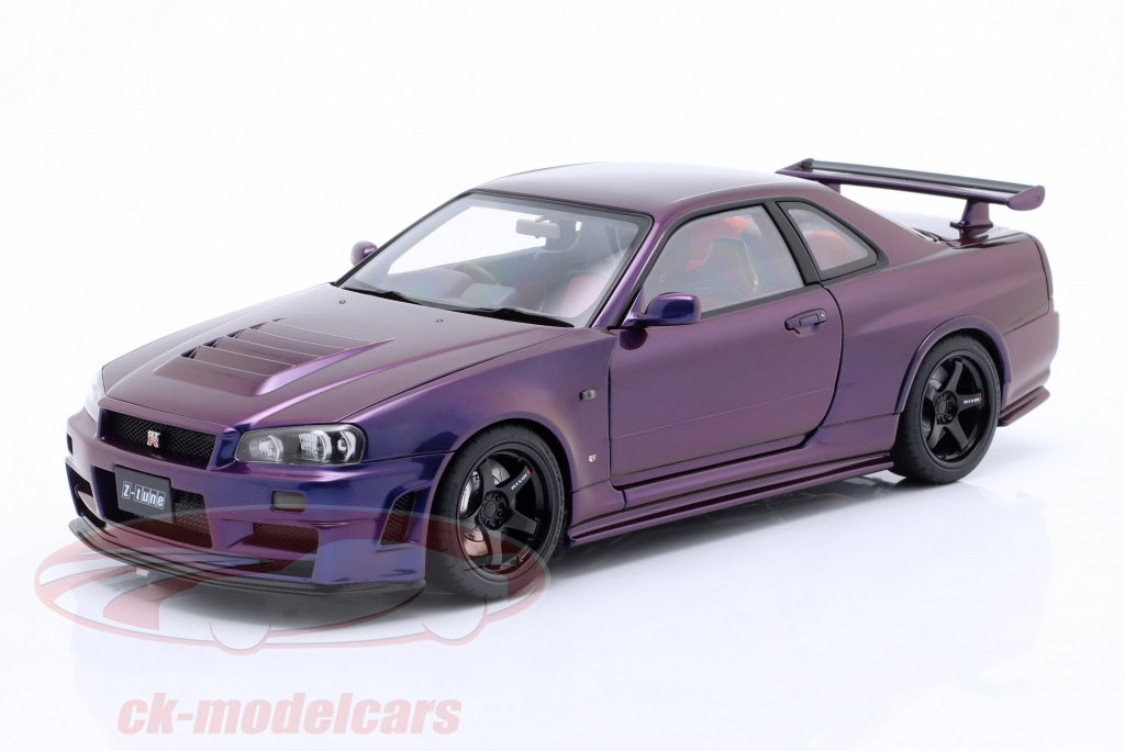 AUTOart 1:18 Nissan Skyline GT-R (R34) Nismo Z-tune 2005 紫