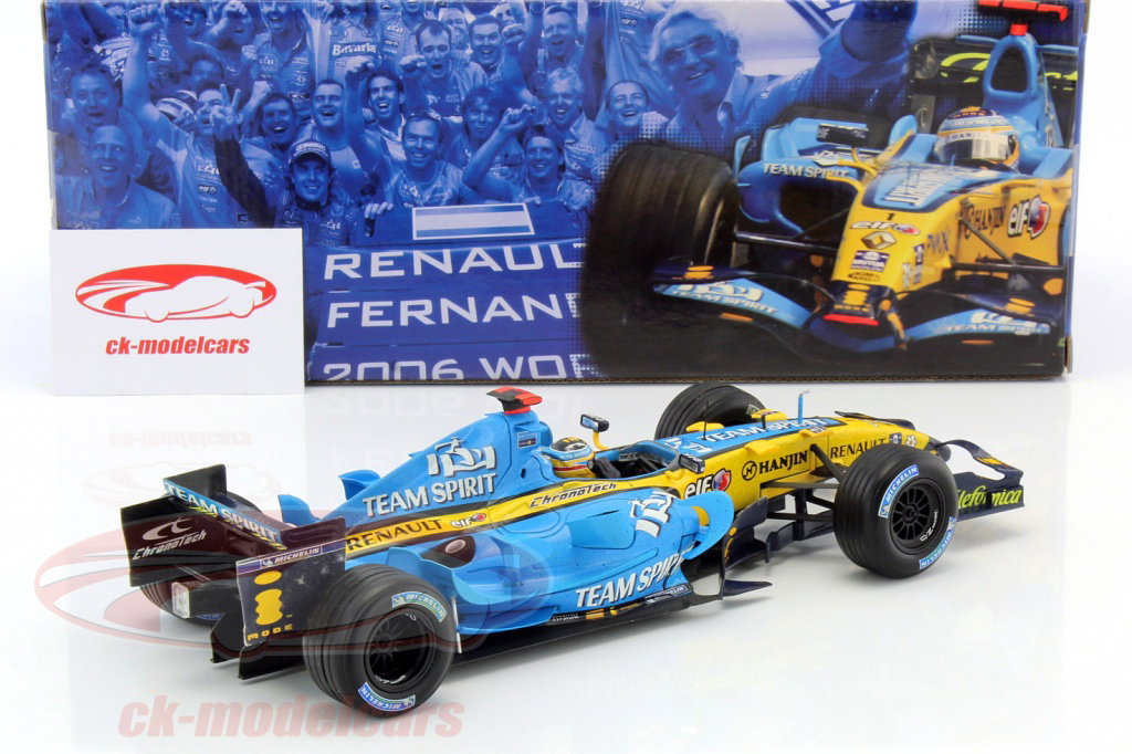 HotWheels 1:18 Fernando Alonso Renault R26 #1 World Champion