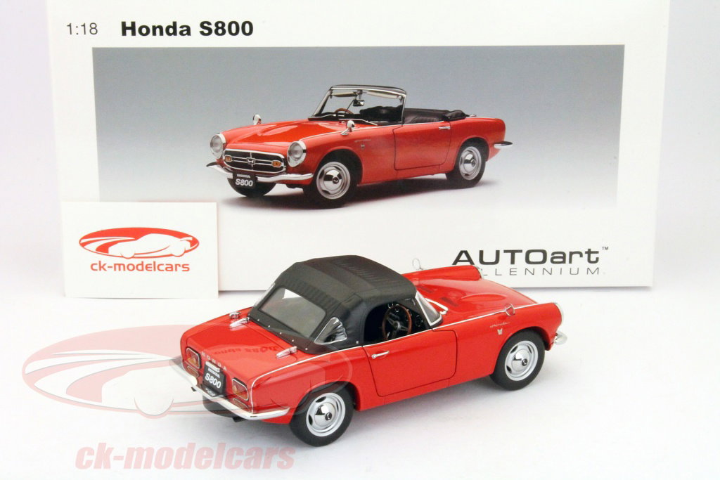 AUTOart 1:18 Honda S800 Roadster year 1966 red 73276 model car