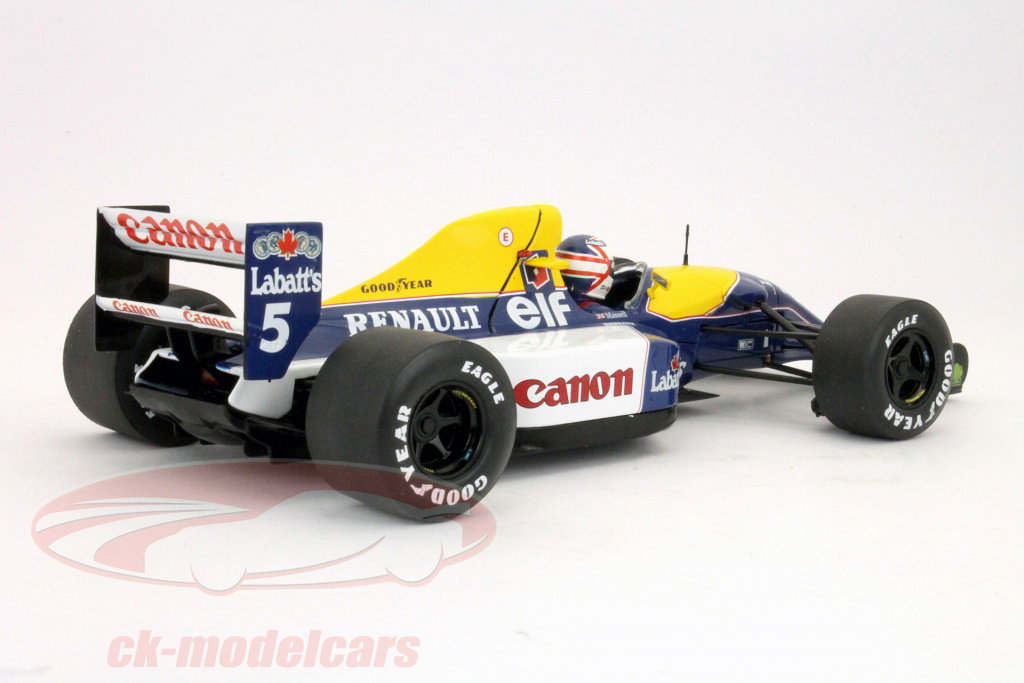 Quartzo 1:18 Nigel Mansell Williams FW14B #5 F1 champion 1992