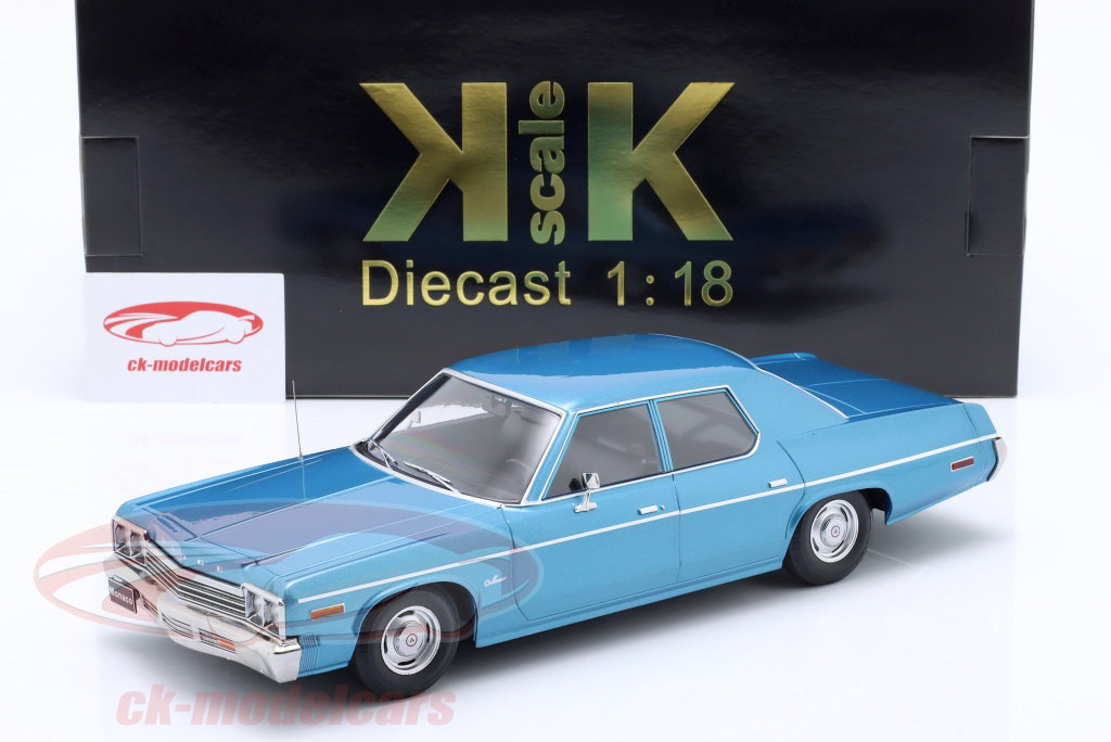 KK-Scale 1:18 Dodge Monaco year 1974 blue metallic KKDC181122