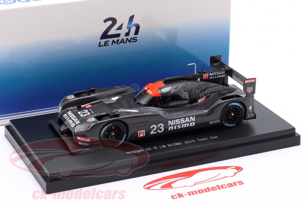 Ebbro 1:43 Nissan GT-R LM Nismo #23 Test Car 2015 black 45252