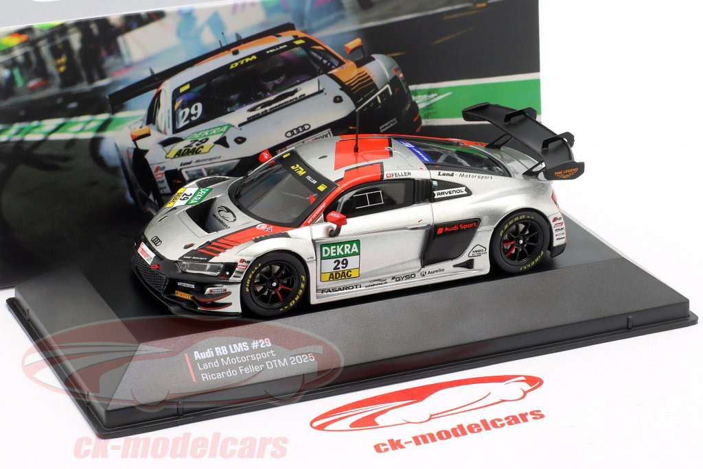 Ixo 1:43 Audi R8 LMS GT3 Evo II #29 DTM Oschersleben 2025 Ricardo