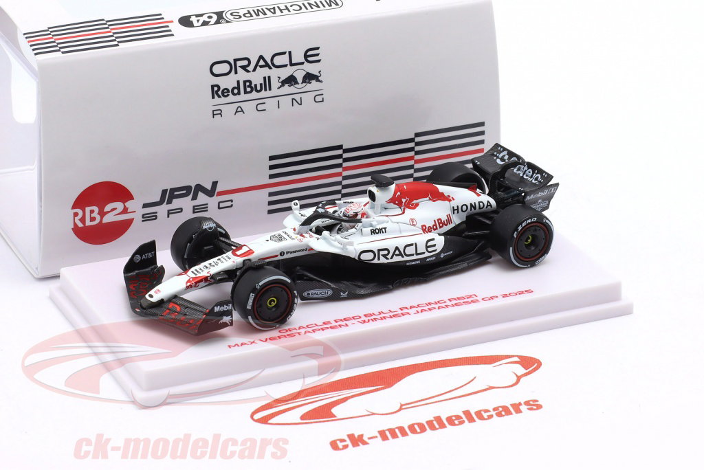 Minichamps 1:64 Max Verstappen RB21 #1 Winner Japan GP Formula 1