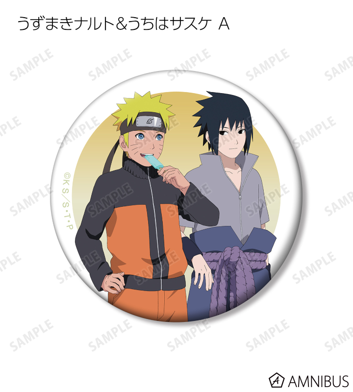 NARUTO J-WORLD ナルト 幼少期 横顔 缶バッジ 2点セット NARUTO J