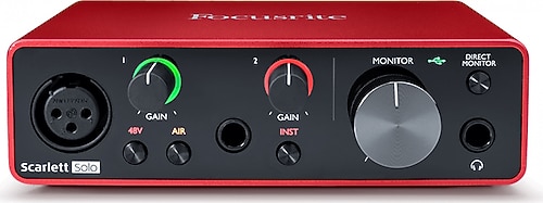 Focusrite Scarlett Solo Gen 3 USB Ses Kartı Fiyatları, Özellikleri
