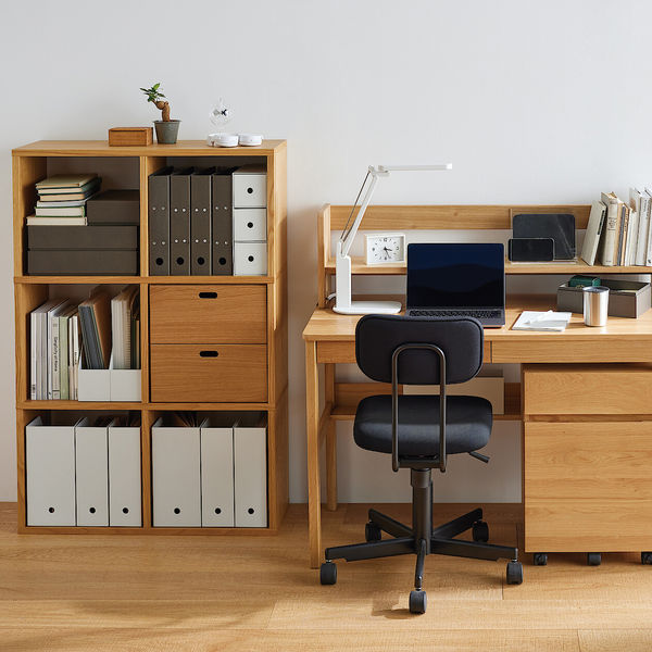 無印良品 スタッキングシェルフセット 3段×2列 オーク材 幅82×奥行28.5