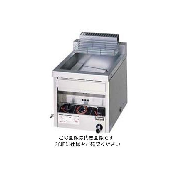遠藤商事 ガス式フライヤー 卓上型MGFー12TJ 都市ガス 62-6498-86 1個