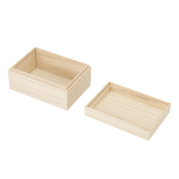 木具輪 高級桐箱 太巻き寿司ハーフサイズ用 外寸122×87×H63mm SD197111