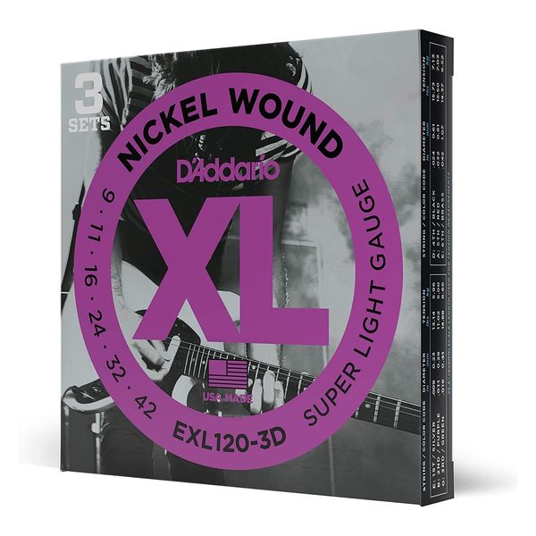 D'Addario ダダリオ エレキギター弦 ニッケル SuperLight .009-.042