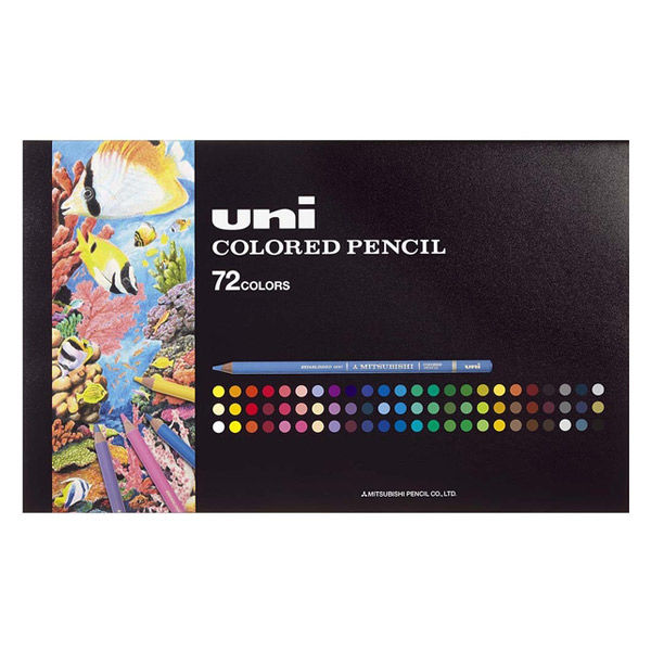 三菱鉛筆 色鉛筆 ユニカラー 72色セット UC72CN2 1セット（直送品