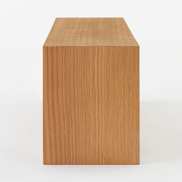 無印良品 壁に付けられる家具箱 オーク材突板 88cm 良品計画 - アスクル
