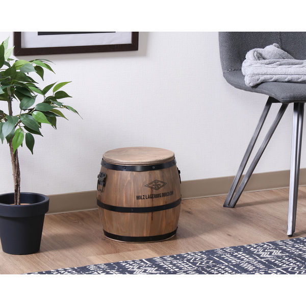 不二貿易 樽型スツール 幅250×奥行250×高さ240mm 31884 1台（直送品