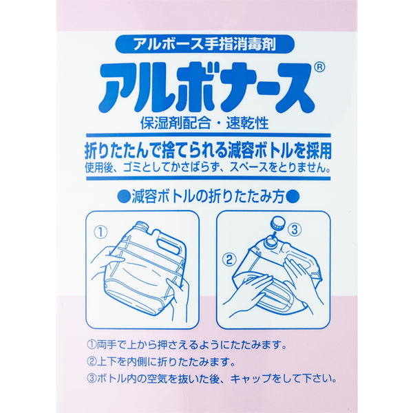 アルボース 手指消毒液 アルボナース 4L 詰め替え用 【14140】 1箱（4