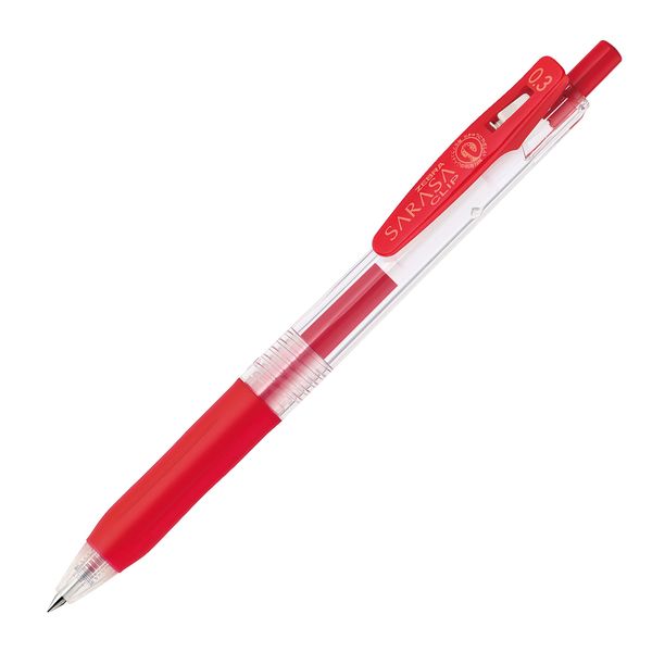 ゼブラ サラサクリップ 0.3mm 赤 JJH15-R - アスクル