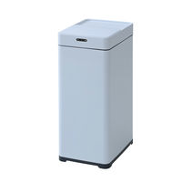 YAMAZEN ゴミ箱 センサー式 スライド開閉 乾電池式 42L (45L袋対応
