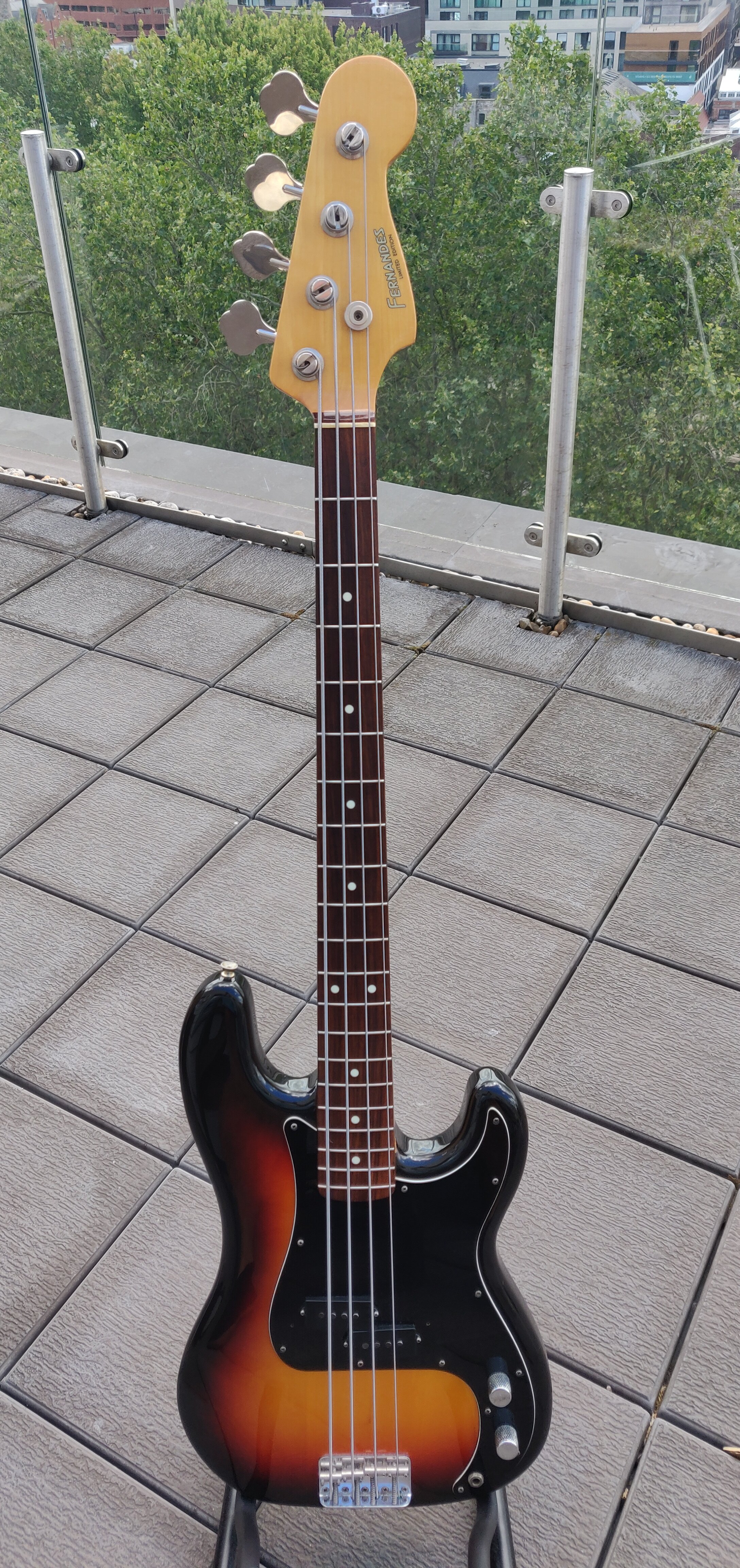 SOLD Fernandes Limited Edition P Bass and case - Basses For Sale