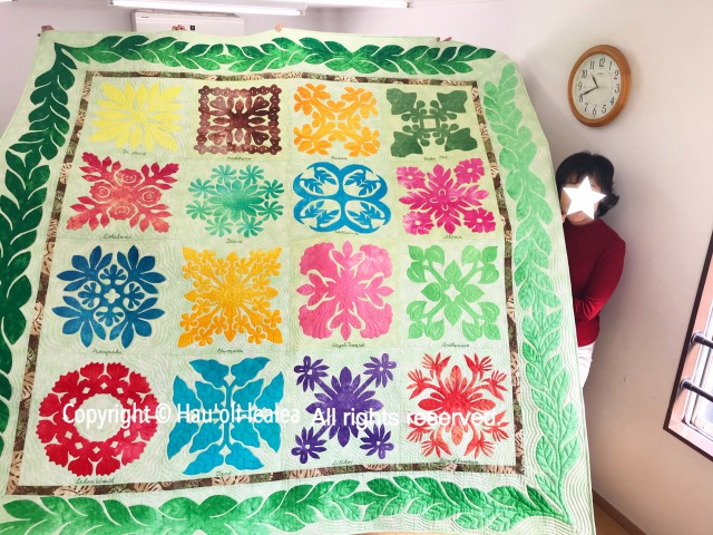 【キット】ハワイアンキルト　植物サンプラーズ 6枚サンプラーズ - MonsteraHouse WebShop