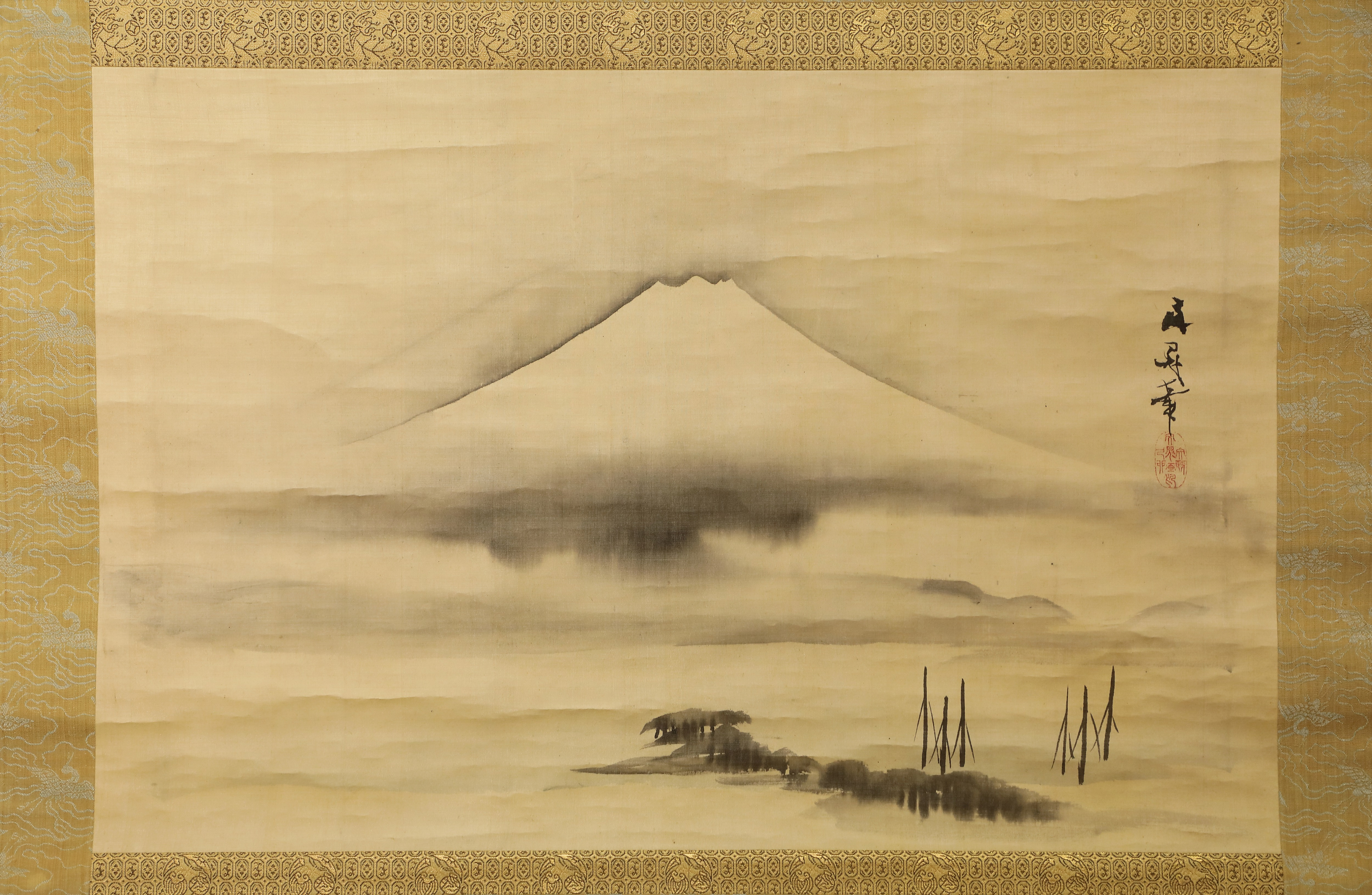 谷文晁・富士の絵 谷文晁「河口湖富士真景図」｜秋田市立千秋美術館 収蔵品データベース