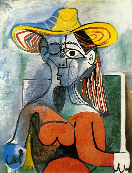 1962 Buste de femme au chapeau — Pablo Picasso (1881-1973) Period
