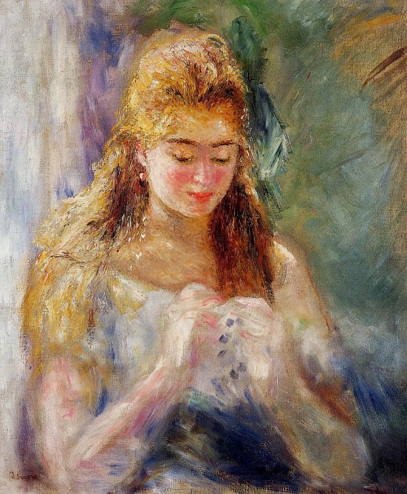 La Couseuse — Pierre-Auguste Renoir