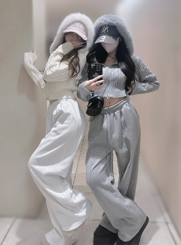 センターラインスウェットワイドパンツ[pm505] | レディース