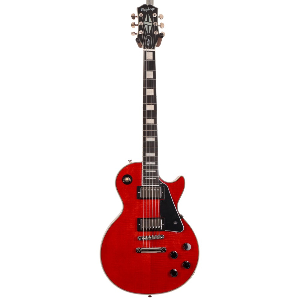 Epiphone Les Paul Custom Figured Elektro Gitar (Transparent Red