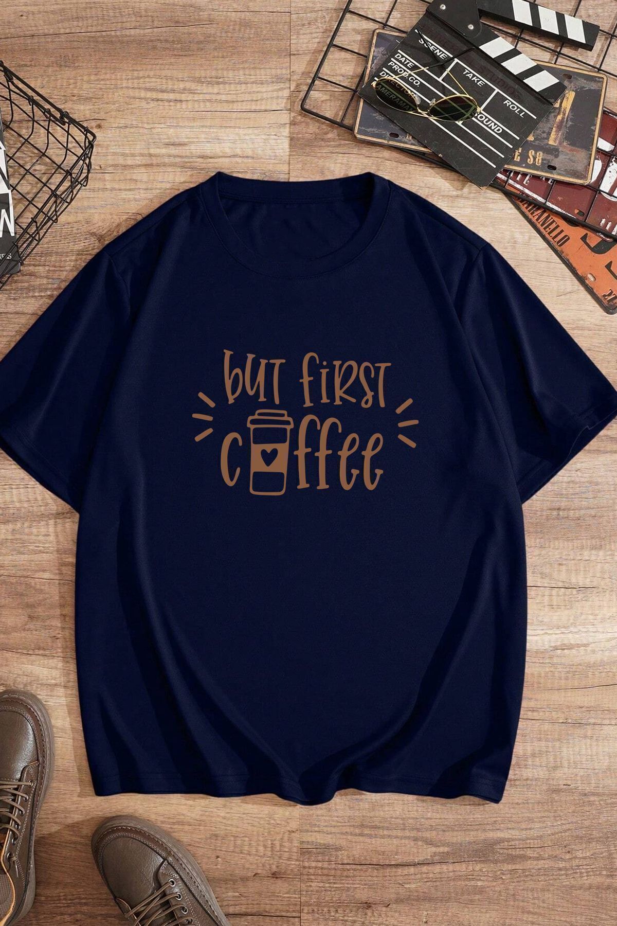 uyguntarz Unisex But First Coffee Tasarım Tshirt - Fiyatı, Yorumları