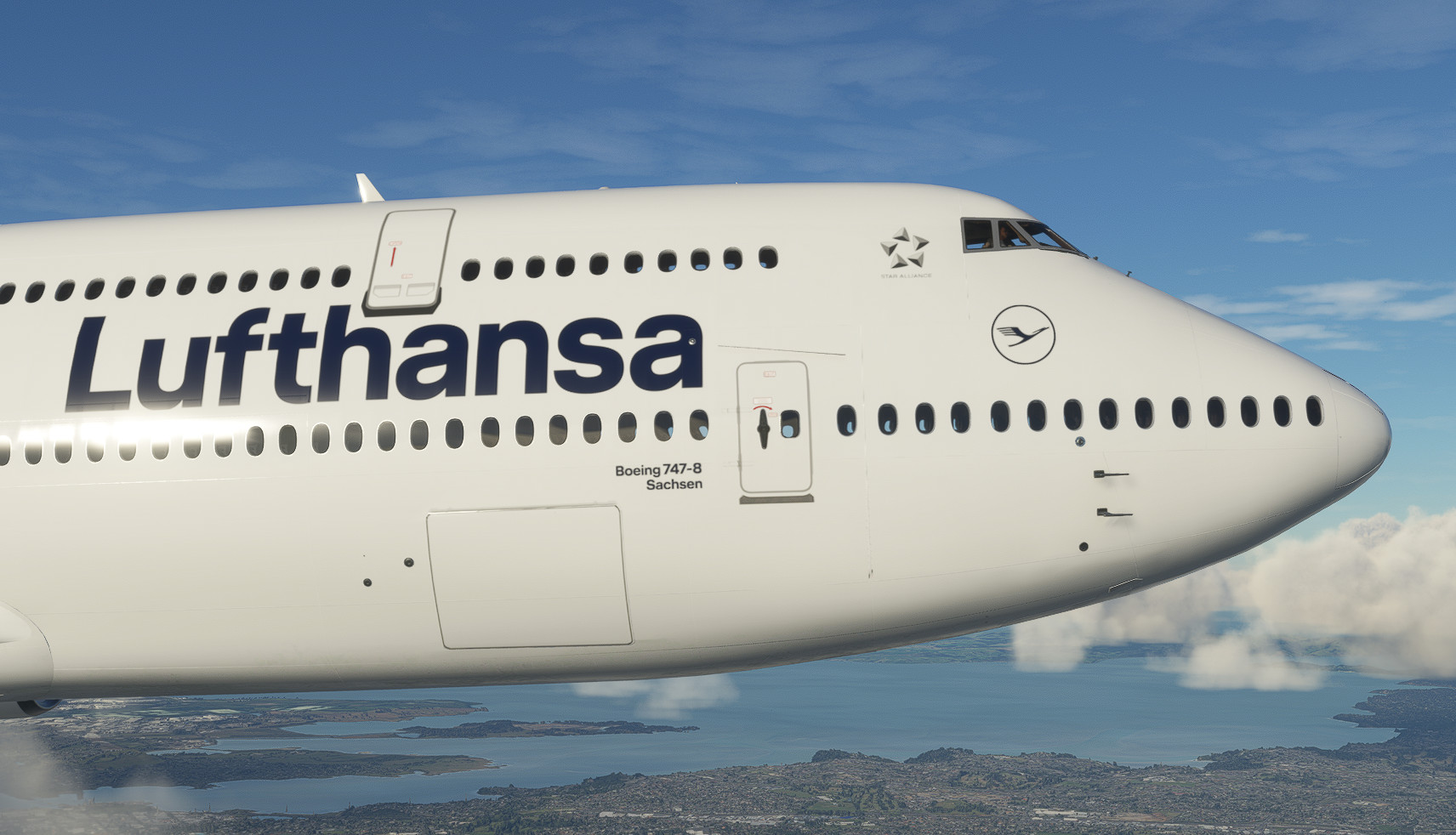 Lufthansa D-ABYC 'Sachsen' (New Livery) | Asobo B747-8i [8K] for