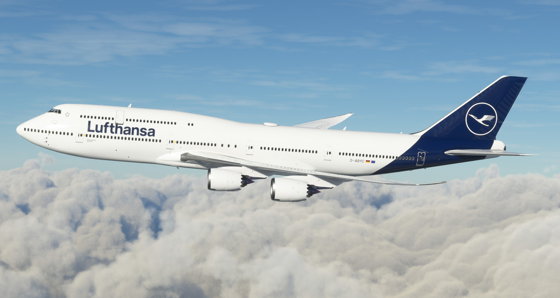 Lufthansa D-ABYC 'Sachsen' (New Livery) | Asobo B747-8i [8K] for