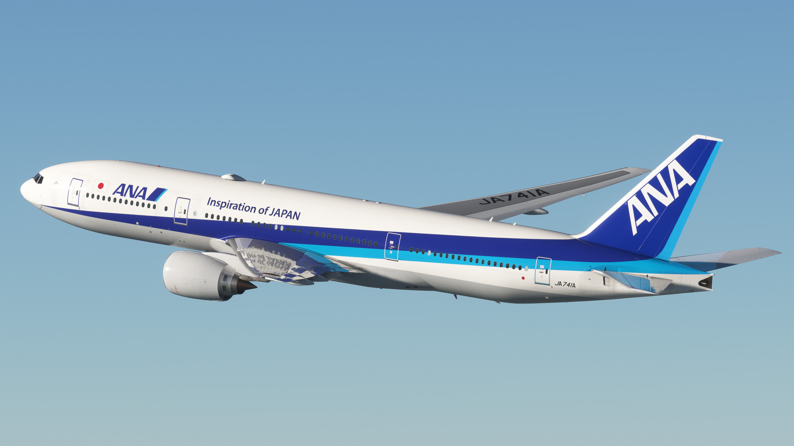 ANA [JA741A] w/Cabin PMDG B777-200ER のために Microsoft Flight