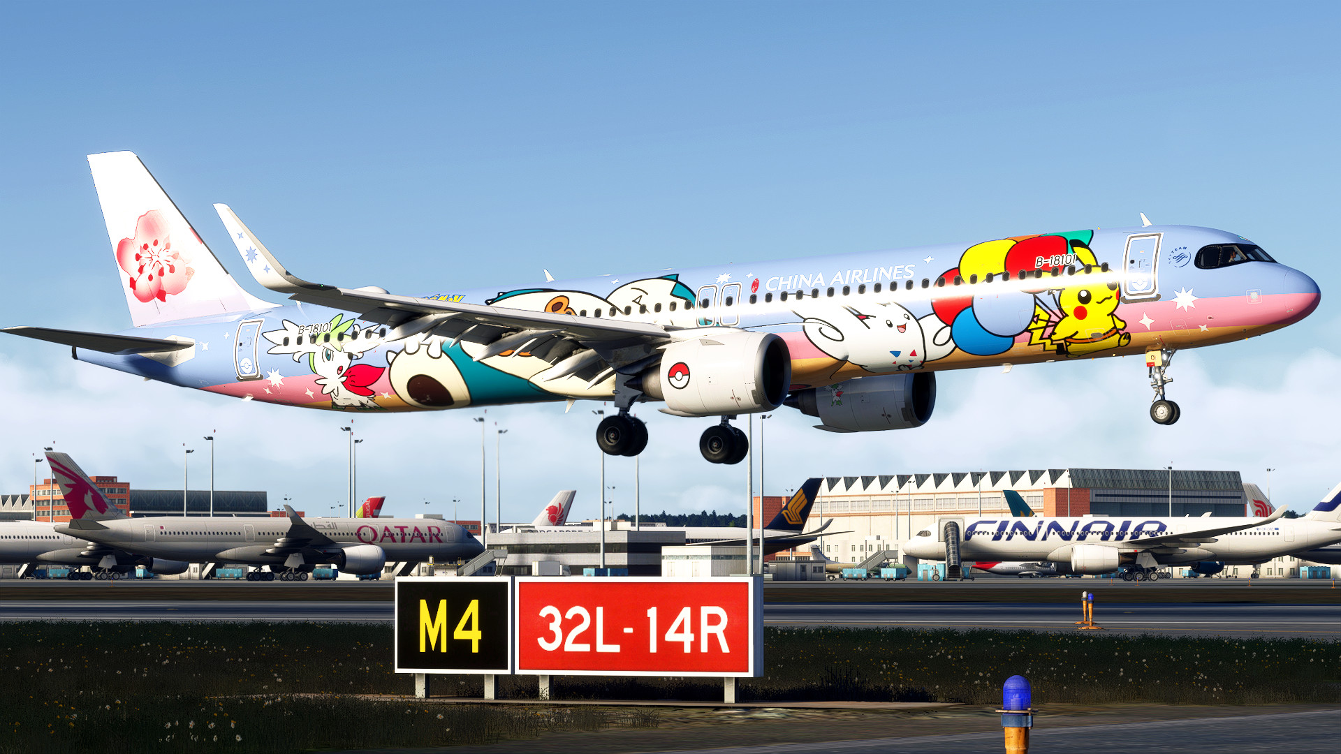 FSLabs A321-251NX China Airlines “Pikachu Jet” Special Livery (PW