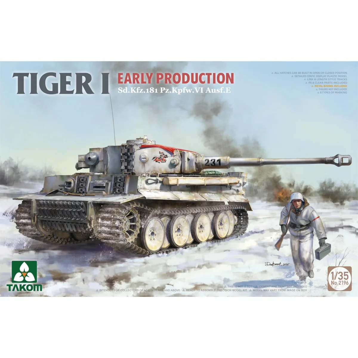 Model kit TIGER I early production Pz.Kpfw.VI Ausf. E