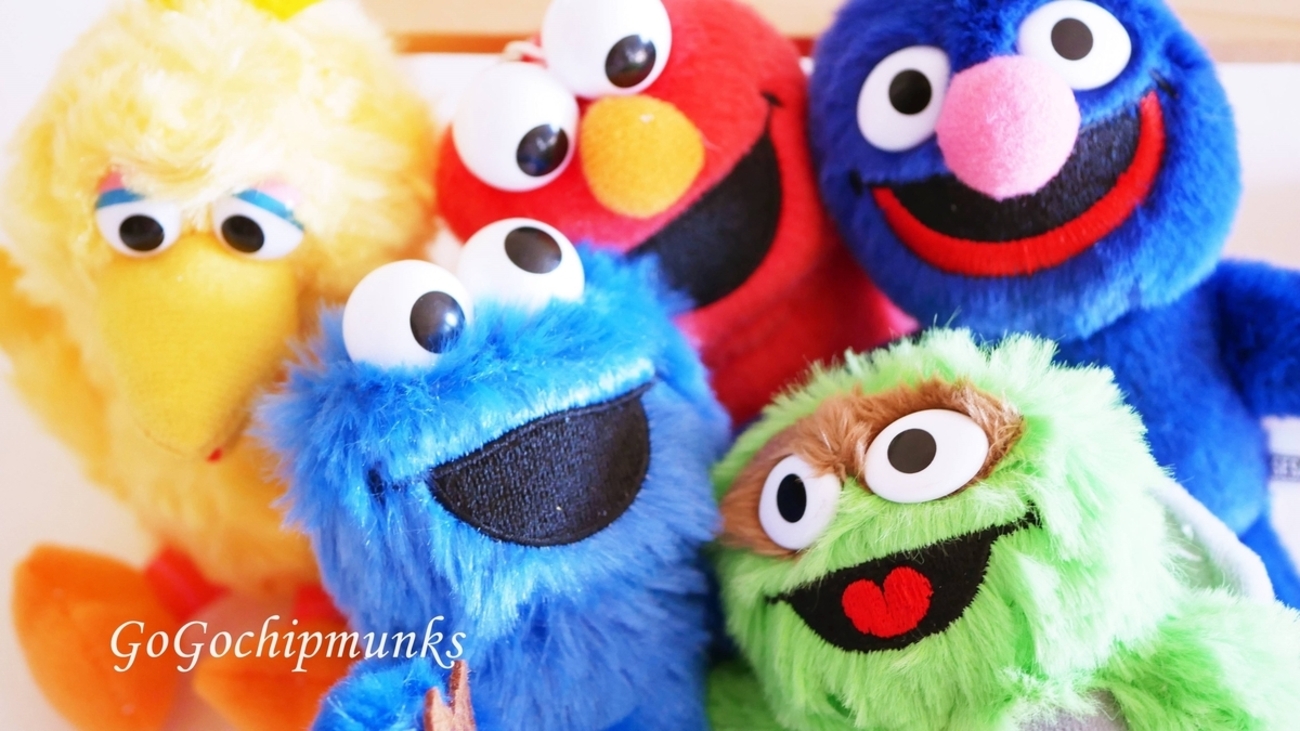 セサミストリートのぬいぐるみ モコモコふわふわ【Sesame Street Plush