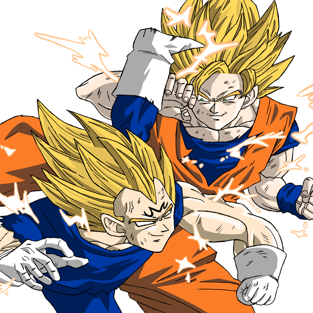 孫悟空VSベジータ 魔人ブウ編 - ibisPaint