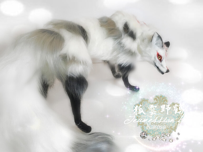 狐 テウメッサの狐 Cross Fox 全身可動 羊毛フェルト アートドール