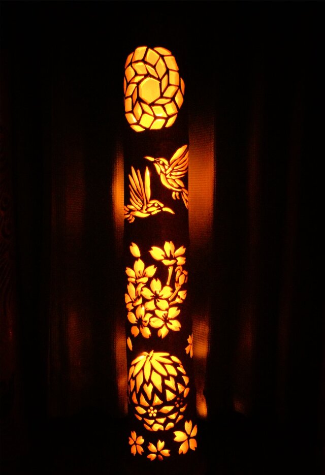 竹灯り 〜花遊び〜 竹灯籠 孟宗竹 | iichi 日々の暮らしを心地よくする