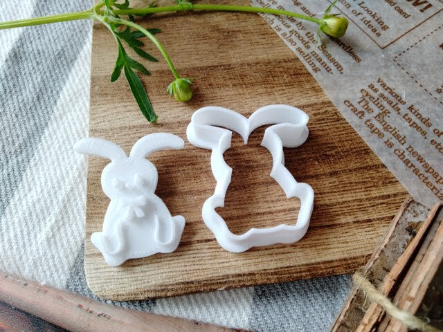 うさぎのクッキー型（チェリーフェイス）(22) お菓子作り 製菓用 抜き