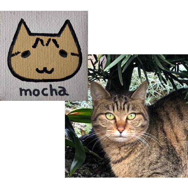 愛猫がキャラクターに！5cmキャンバスの猫ポップアート 「うちの子」が