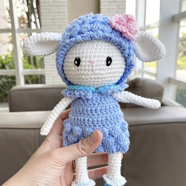 あみぐるみ ひつじちゃん おもちゃ 出産祝い 子供 誕生日 編みぐるみ