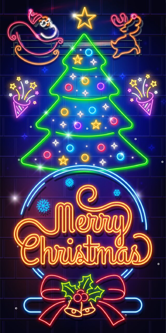 Lサイズ】メリー クリスマス サンタクロース イルミネーション 飾付け
