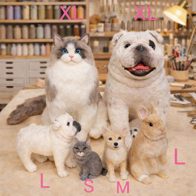 羊毛フェルト そっくり ペット オーダーメイド｜写真から作る ペット