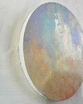 絵画 『 Aphrodite』空 油彩・原画・丸形アートパネル 直径25cm