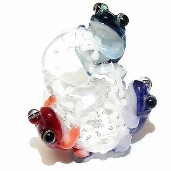 アクセサリー とんぼ玉 カエルの通販 | iichi 日々の暮らしを心地よく