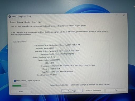 Dell アウトレット precision 5540